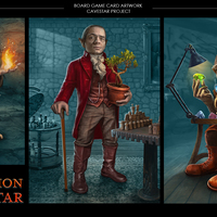 Board Game Card Illustration