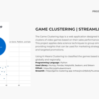 GAME CLUSTERING - K-ANS CLUSTERING | STREAMLIT APP