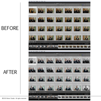 Wedding before and after gallery