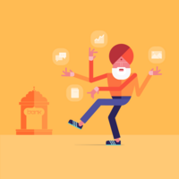 Conceptual Illustration - Indian Banks