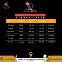payment plan of aisal town housing society