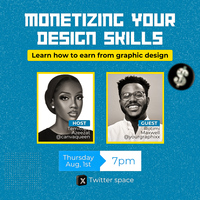 Designed a flyer for a twitter space.