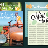 Magazine Masthead, Story Layout, Vector Illustrations
