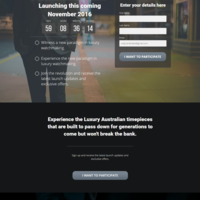 Digital Marketing: Landing Page - Paradigm Watches