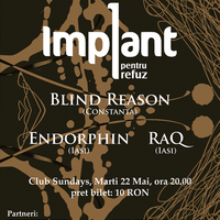 Concert poster for Implant pentru refuz (Romania).