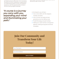 Landing page template