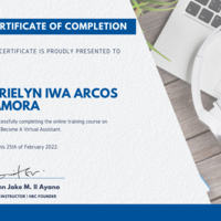 Virtual Assistant Course Certificate