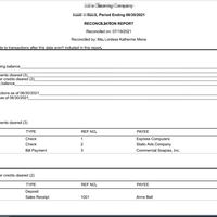 Reconciliation Report