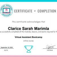 VA Bootcamp - Certificate