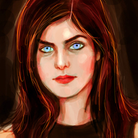 Painting of alexandra daddario