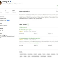 Upwork Work History