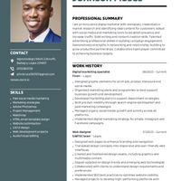 Here is my CV Resume