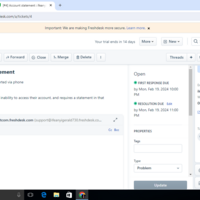 Navigating Freshdesk creating ticets