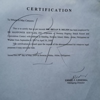 My Employment Certificate
