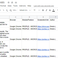 sample bug report