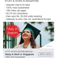 Facebook Ad for immigration client