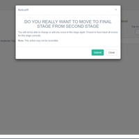 Competition portal, Moving contestants to next stage 
