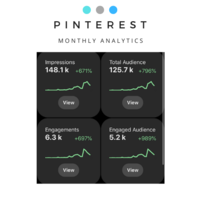 Pinterest Monthly Analytics