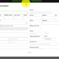 QB Online -adding vendor under expense  tab