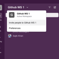 Invite people in a workspace, see workspace preferences