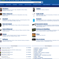 tech web shop for the German market