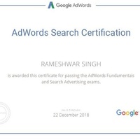 Adwords Search certification
