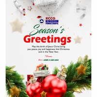 Seasons greetings flyer design