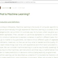 Screenshot of Blog Post