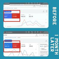 Before and After Google Ads PPC