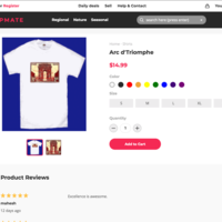 Product Detail page of Shopmate
