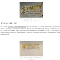Lobby sign blog for a signage company 