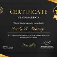 Lead Generation Training Certificate