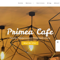 WordPress development for  a Cafe business