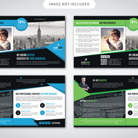Square Bi-Fold Brochure Template