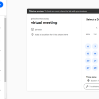 Scheduling Appointment using Calendy