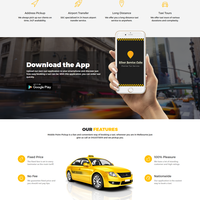Taxi booking web app (responsive design)