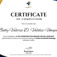 4-Day Amazon FBA OA Workshop Certificate