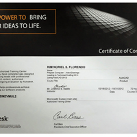 Authodesk Authorize Training Certificate - Autocad