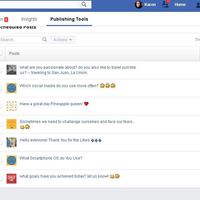 Facebook scheduling of posts