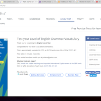 English Exam  result - C2 advanced/mastery