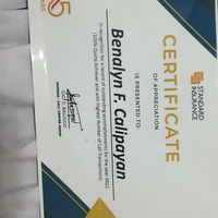 Award  of being QUOTA Achiever.