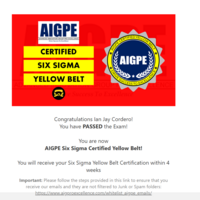 Lean Six Sigma Yellow Belt