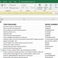 Documented custmer feedback using Excel 
