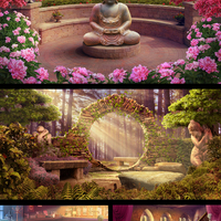 HOPA Video Game 2D Background