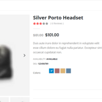 Product details page