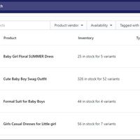 Product listing