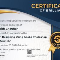 My Adobe photoshop Certificate 