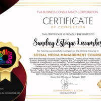 Social Media Manager Gold Certificate