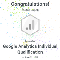 Google Analytics Individual qualification certificate