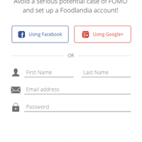 Foodlandia - Onboarding - Create Account